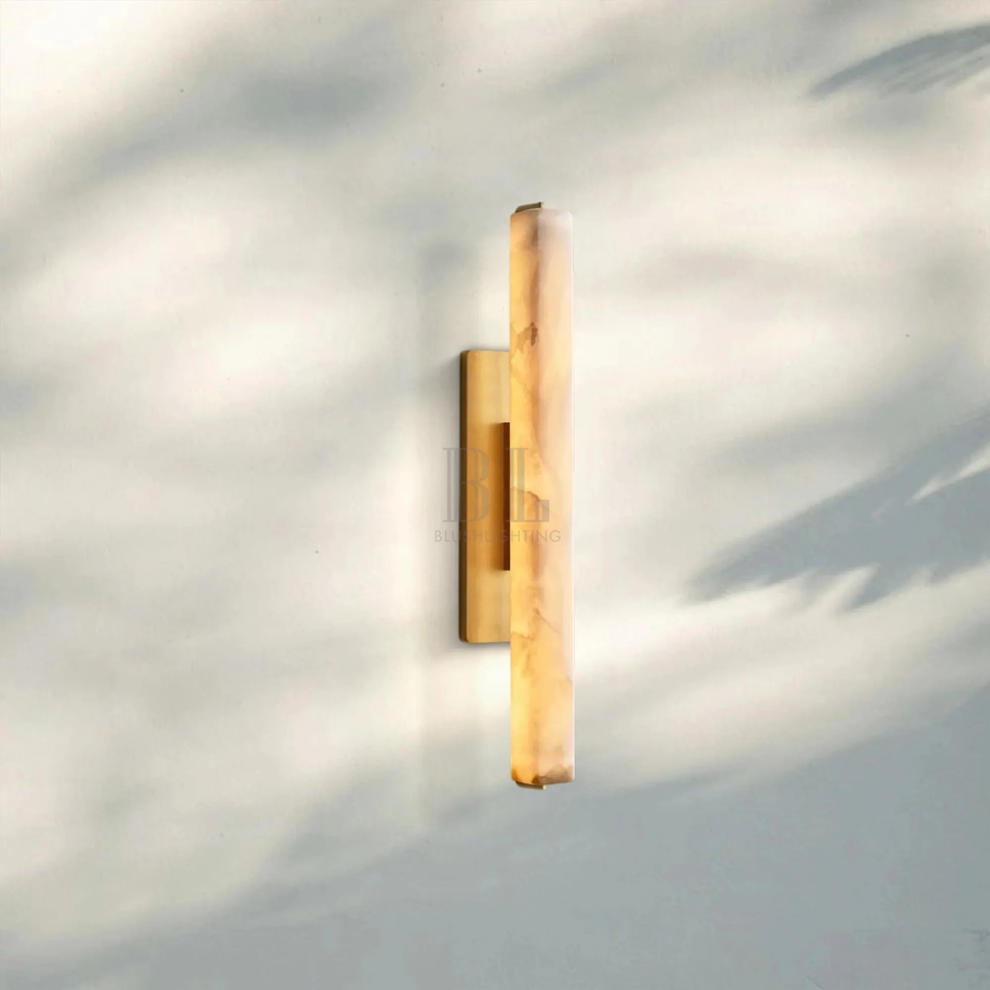 Auduban Alabaster Single Wall Sconce-