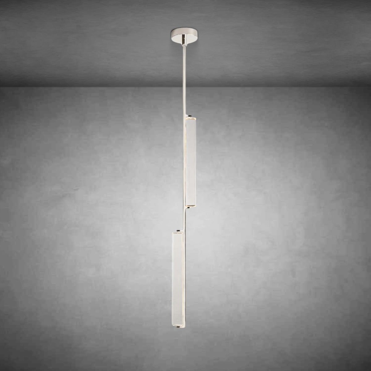 Auduban Crystal Pendant - Polished NickelBlushlighting