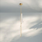 Auduban Crystal Pendant Light-Lacquered Burnished Brass-