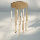 Auduban Crystal Round Chandelier 24‘’ 40‘’ 56‘’-40"-Brass-