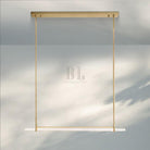 Auduban Crystal Single Bar Linear Chandelier-60''-Brass-