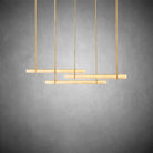 Auduben Alabaster Triple Bar Linear Chandelier - 60"BrassBlushlighting
