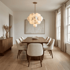 Aurelia Alabaster Cluster Chandelier - ∅ 27.1″ x H 24.8″Brass & WhiteBlushlighting