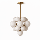 Aurelia Alabaster Cluster Chandelier - ∅ 27.1″ x H 24.8″Brass & WhiteBlushlighting
