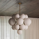 Aurelia Alabaster Cluster Chandelier - ∅ 27.1″ x H 24.8″Brass & WhiteBlushlighting
