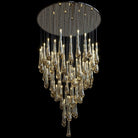 Aurelia Amber Teardrop Rain Glass Chandelier - 32"DBlushlighting