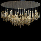 Aurelia Amber Teardrop Rain Glass Chandelier - 60"DBlushlighting