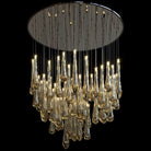 Aurelia Amber Teardrop Rain Glass Chandelier - 40"DBlushlighting