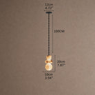 Aurelia Chain Linear Chandelier - 1 Light - D4” x H8” (A Style)Blushlighting
