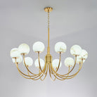 Aurelian Alabaster Globe Chandelier with 6/8/10/12 heads-Blushlighting