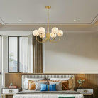 Aurelian Alabaster Globe Chandelier with 6/8/10/12 heads-Blushlighting