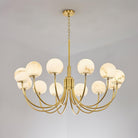 Aurelian Alabaster Globe Chandelier with 6/8/10/12 heads-Blushlighting