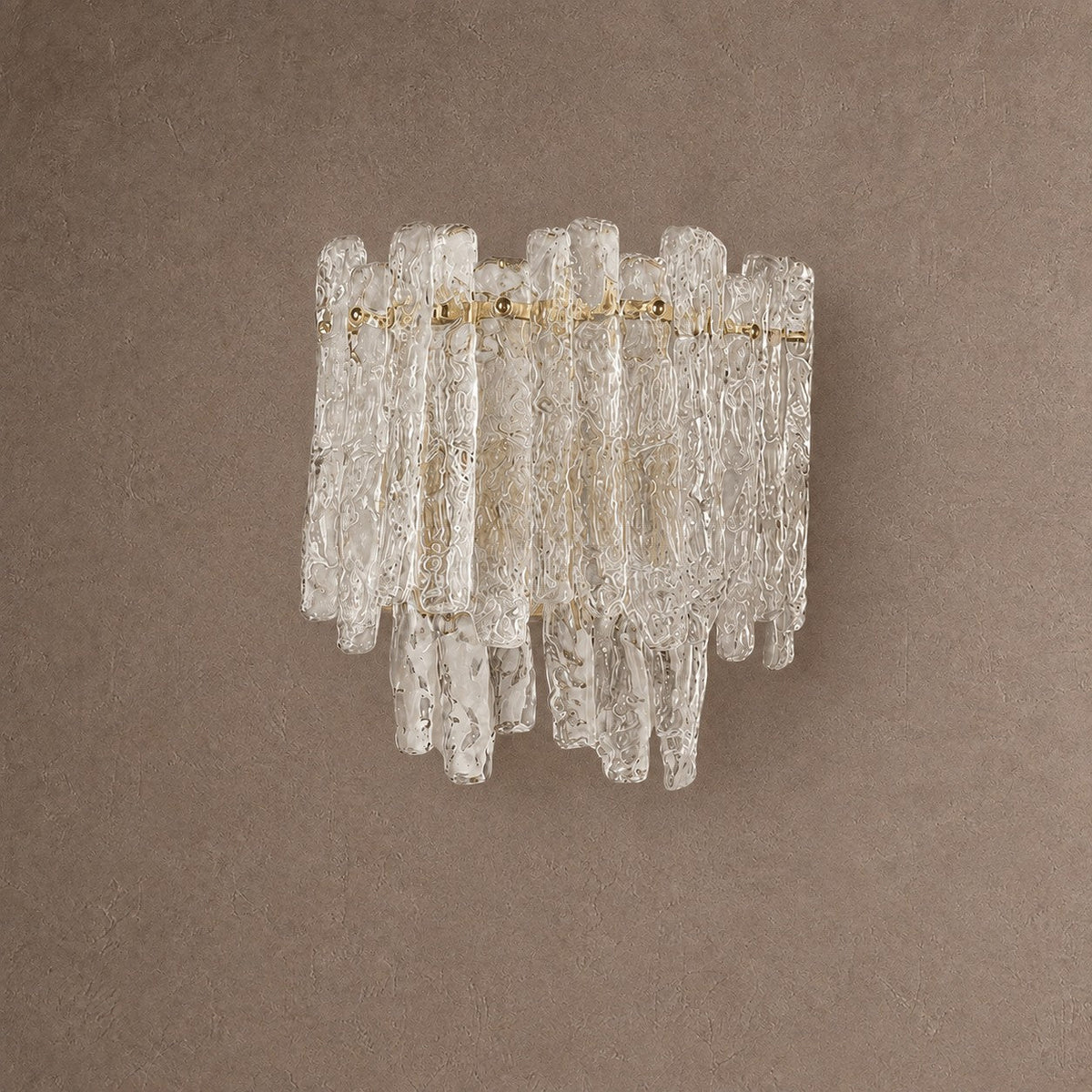 Aureline Tiered Wall Sconce - ClearBlushlighting
