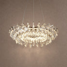 Aureola Round Crystal Chandelier - Ø31.5" × H6.3" (Ø80 × H16 cm)Blushlighting