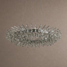 Aureola Round Crystal Chandelier - Ø39.4" × H6.3" (Ø100 × H16 cm)Blushlighting