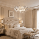 Aureola Round Crystal Chandelier - Ø24.8" × H6.3" (Ø63 × H16 cm)Blushlighting