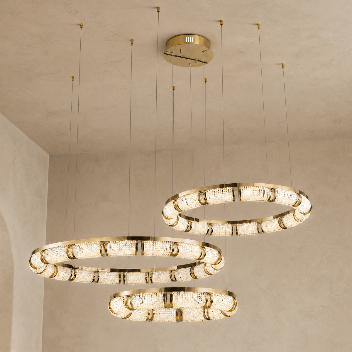 Aurora Smart Cascade Chandelier - Blushlighting