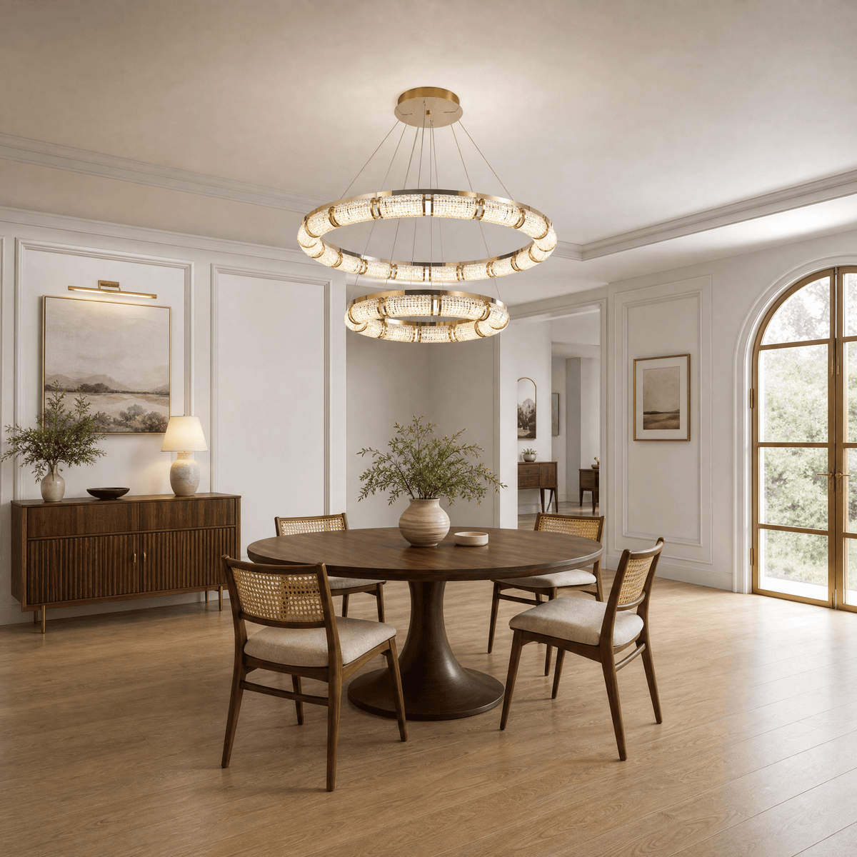 Aurora Smart Trio Chandelier - Blushlighting