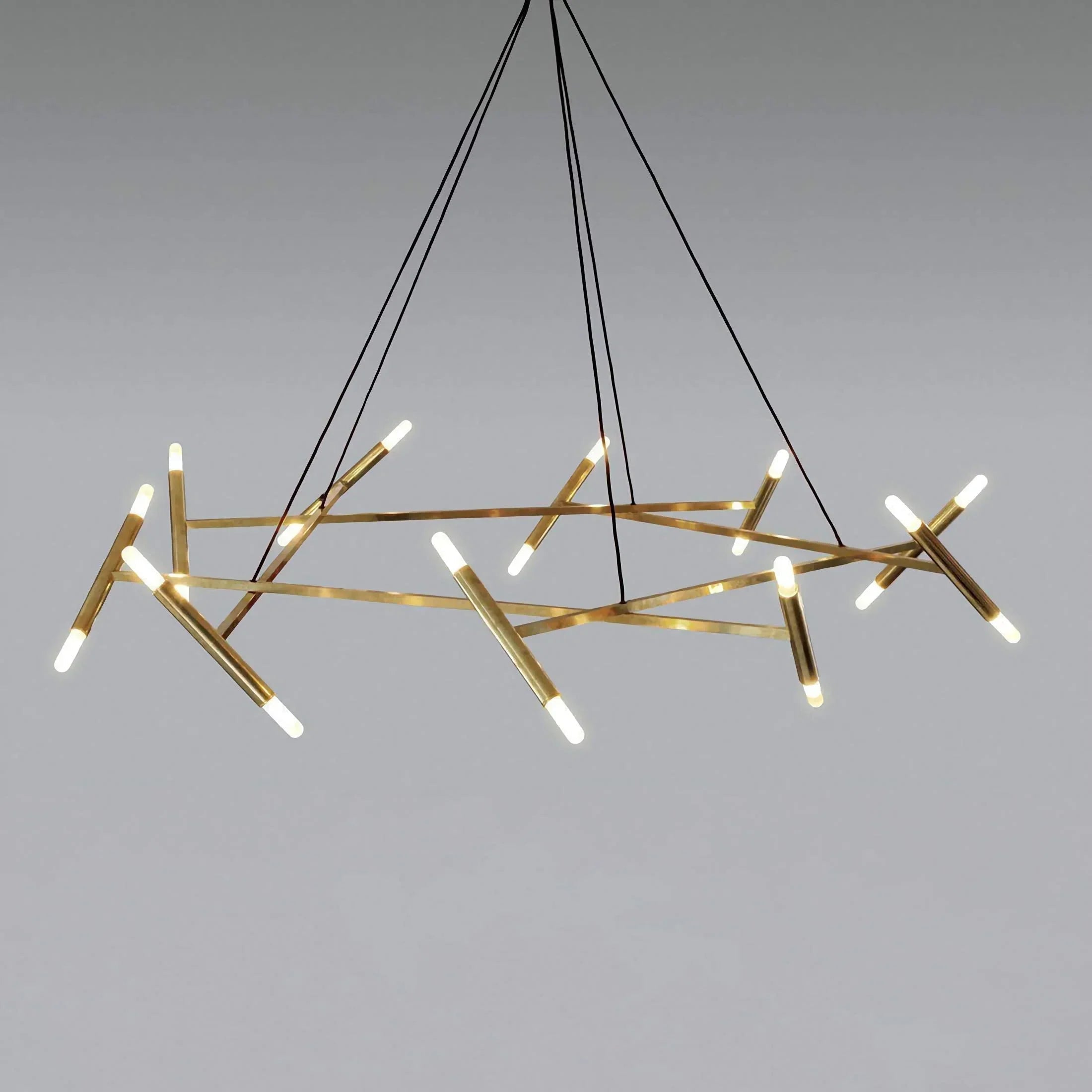 AURUM MODERN BRANCH CHANDELIER 23.6" 31.5" 39.4" 47.2"D - Ø 80 cm (31.5") × H 27 cm (10.6")Blushlighting