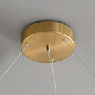 Austen Alabaster Chandelier - 6 heads D 60cm x H 15cm / ∅ 23.6″ x H 5.9″Brass＆WhiteBlushlighting