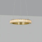 Avalon Alabaster Round Chandelier - 31.5″Dia x 59″HBlackWarm WhiteBlushlighting