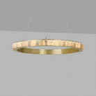 Avalon Alabaster Round Chandelier - 39.4″Dia x 59″HBlackWarm WhiteBlushlighting