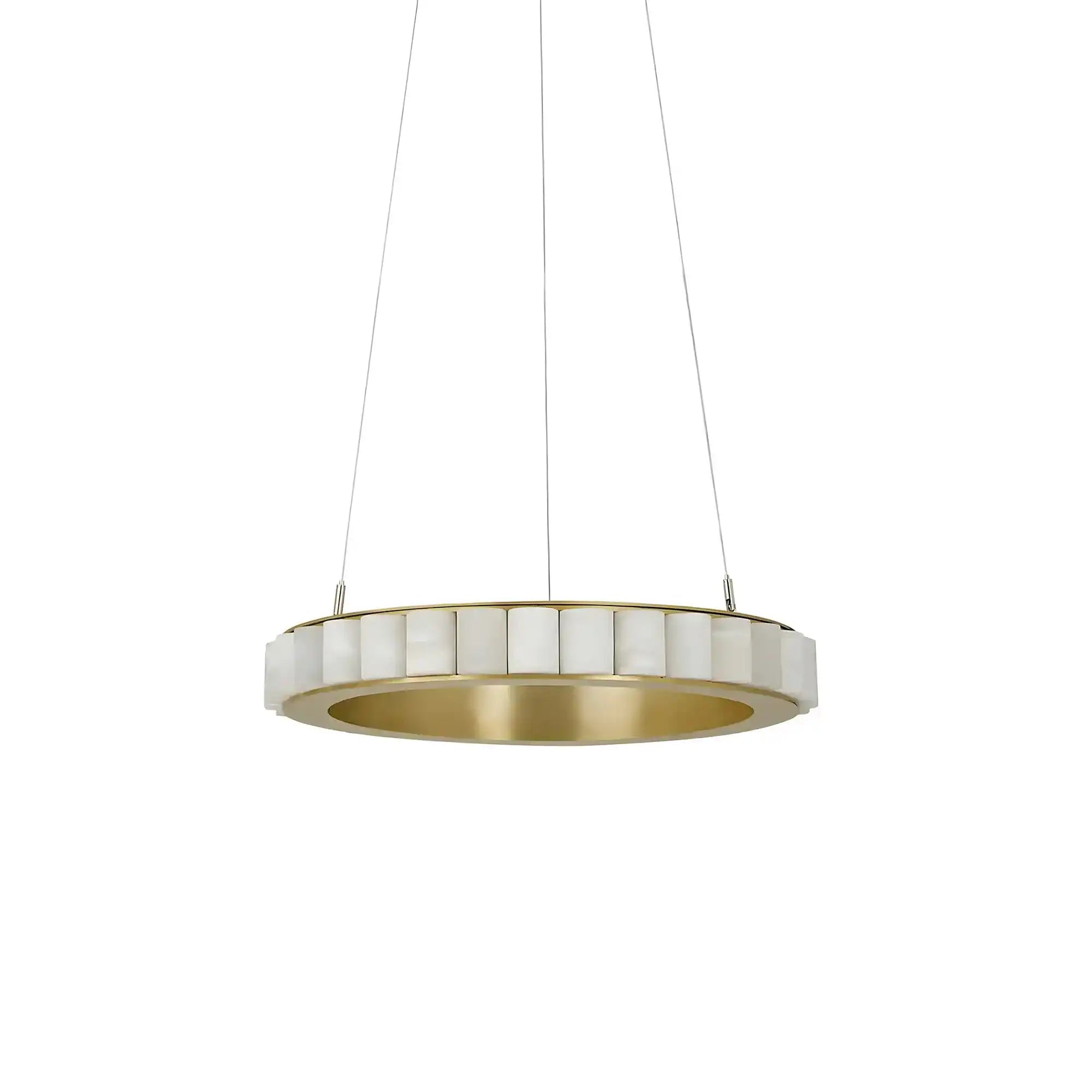 Avalon Alabaster Round Chandelier - 15.7″Dia x 59″HCopperWarm WhiteBlushlighting