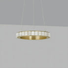 Avalon Alabaster Round Chandelier - 31.5″Dia x 59″HBlackWarm WhiteBlushlighting
