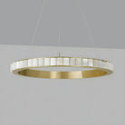 Avalon Alabaster Round Chandelier - 23.6″Dia x 59″HBlackWarm WhiteBlushlighting