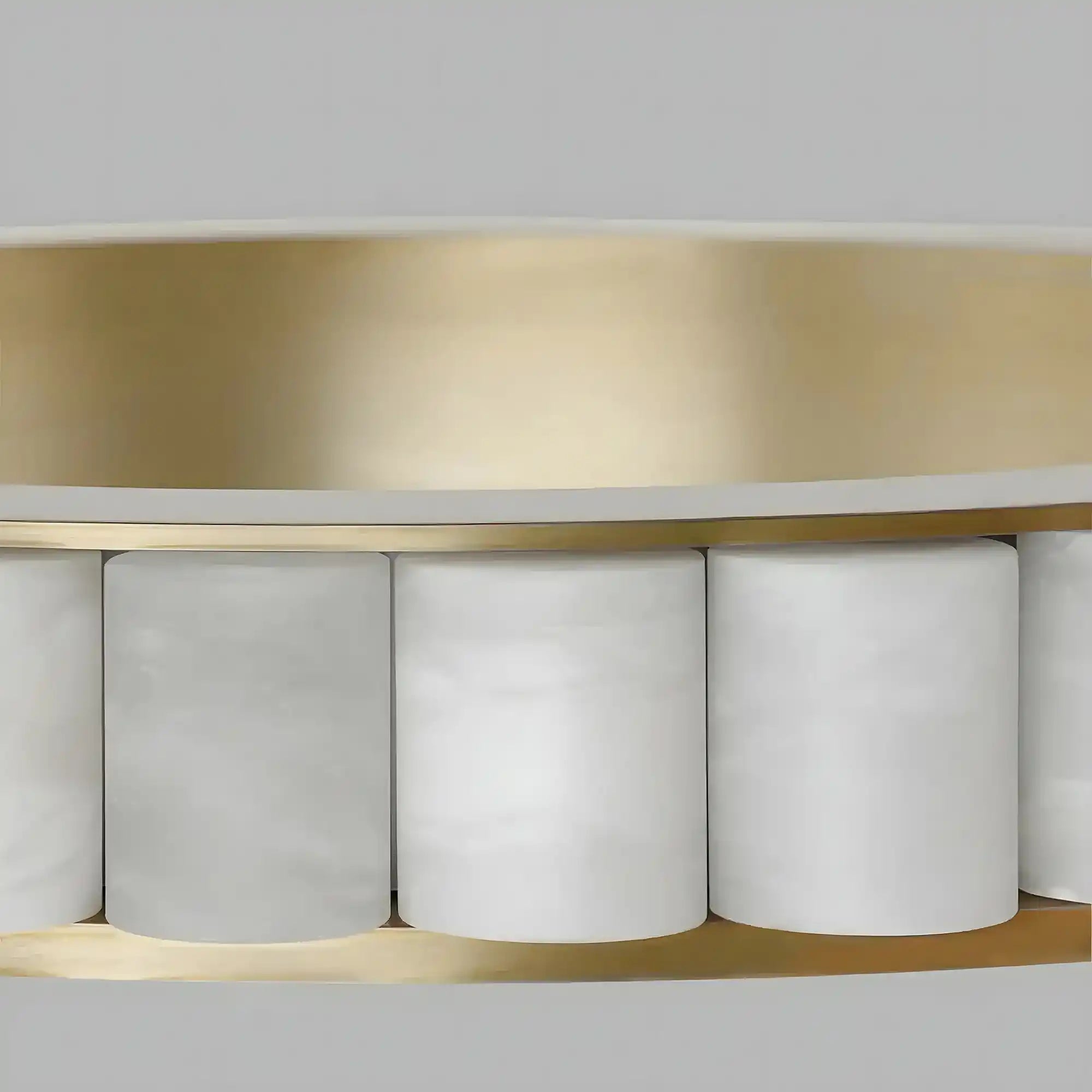 Avalon Alabaster Round Chandelier - 23.6″Dia x 59″HBlackWarm WhiteBlushlighting