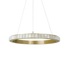 Avalon Alabaster Round Chandelier - 15.7″Dia x 59″HCopperWarm WhiteBlushlighting