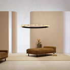Avalon Alabaster Round Chandelier - 39.4″Dia x 59″HCopperWarm WhiteBlushlighting