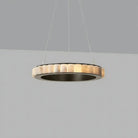 Avalon Alabaster Round Chandelier - 23.6″Dia x 59″HBlackWarm WhiteBlushlighting