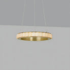 Avalon Alabaster Round Chandelier - 31.5″Dia x 59″HBlackWarm WhiteBlushlighting