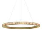 Avalon Alabaster Round Chandelier - 39.4″Dia x 59″HCopperWarm WhiteBlushlighting