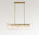 Avalon Cast Glass Linear Chandelier (48") - Blushlighting