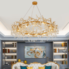 Avis Clear Crystal Ring Branch Chandelier - 23.62" diamBlushlighting