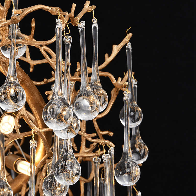 Avis Clear Crystal Ring Branch Chandelier - 23.62" diamBlushlighting