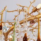 Avis Colorful Crystal Linear Branch Chandelier For Living Room - 31.5“ LBlushlighting
