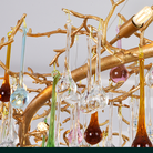 Avis Colorful Crystal Rain Branch Chandelier - 35.43" diamBlushlighting
