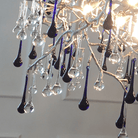 Avis Crystal Rain Branch Chandelier - 31.5" diamColorfulChromeBlushlighting
