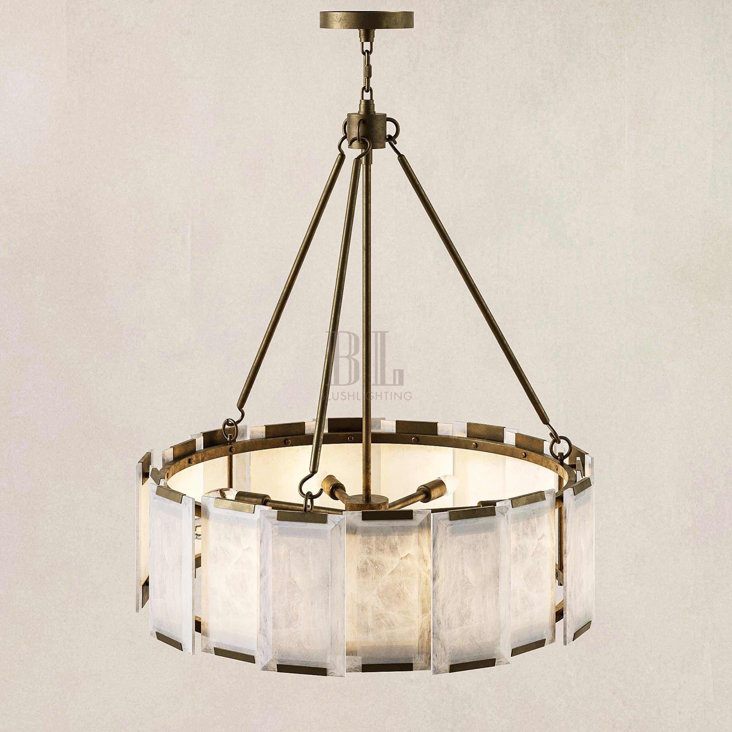 AZZURRA Alabaster CHANDELIER - Blushlighting