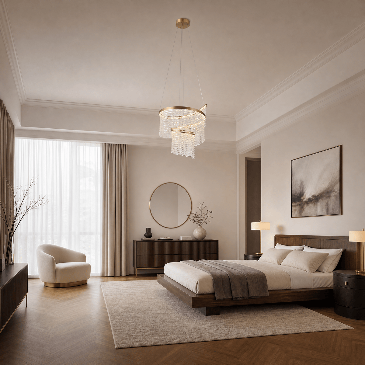 Bacca Crystal Chandelier - Blushlighting