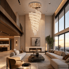 Bacca Crystal Halo Chandelier - Blushlighting