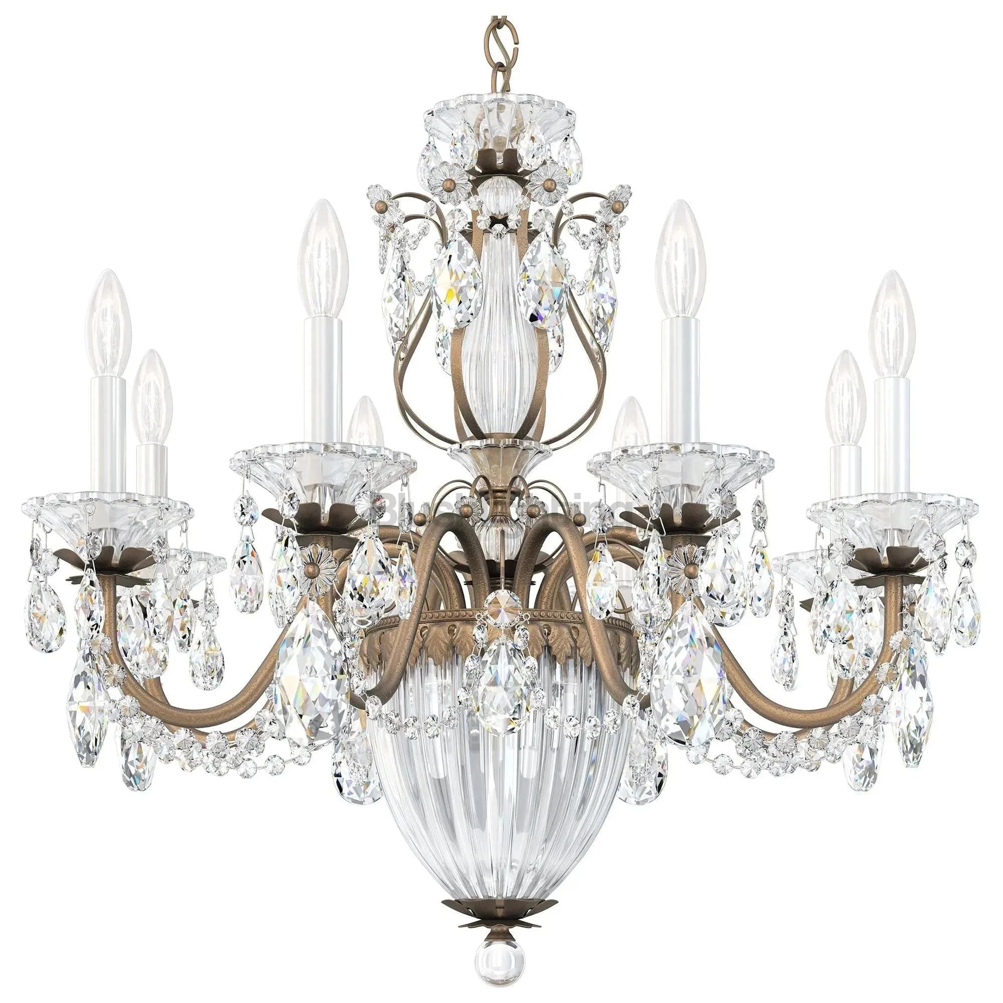 Bagatelle 11 - Light Chandelier - Etruscan GoldBlushlighting