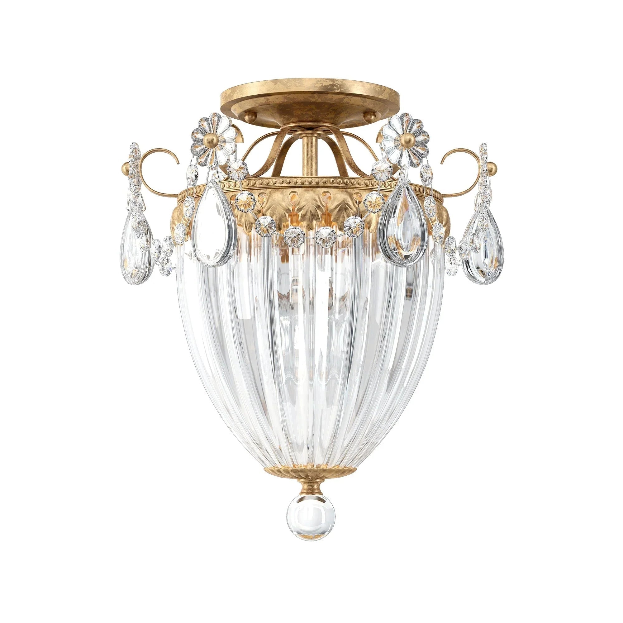 Bagatelle 3 - Light Close - to - Ceiling - French GoldBlushlighting