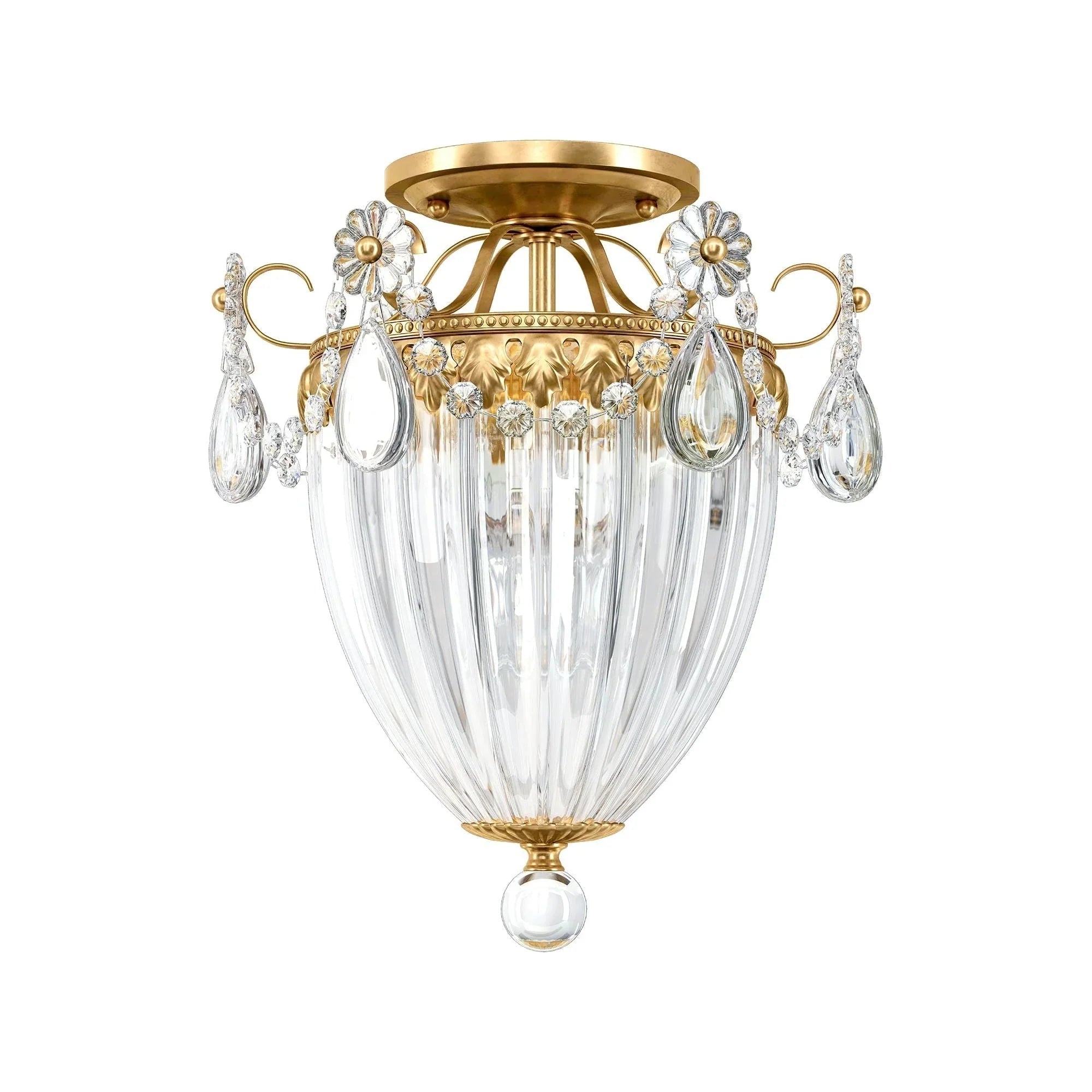 Bagatelle 3 - Light Close - to - Ceiling - Heirloom BronzeBlushlighting