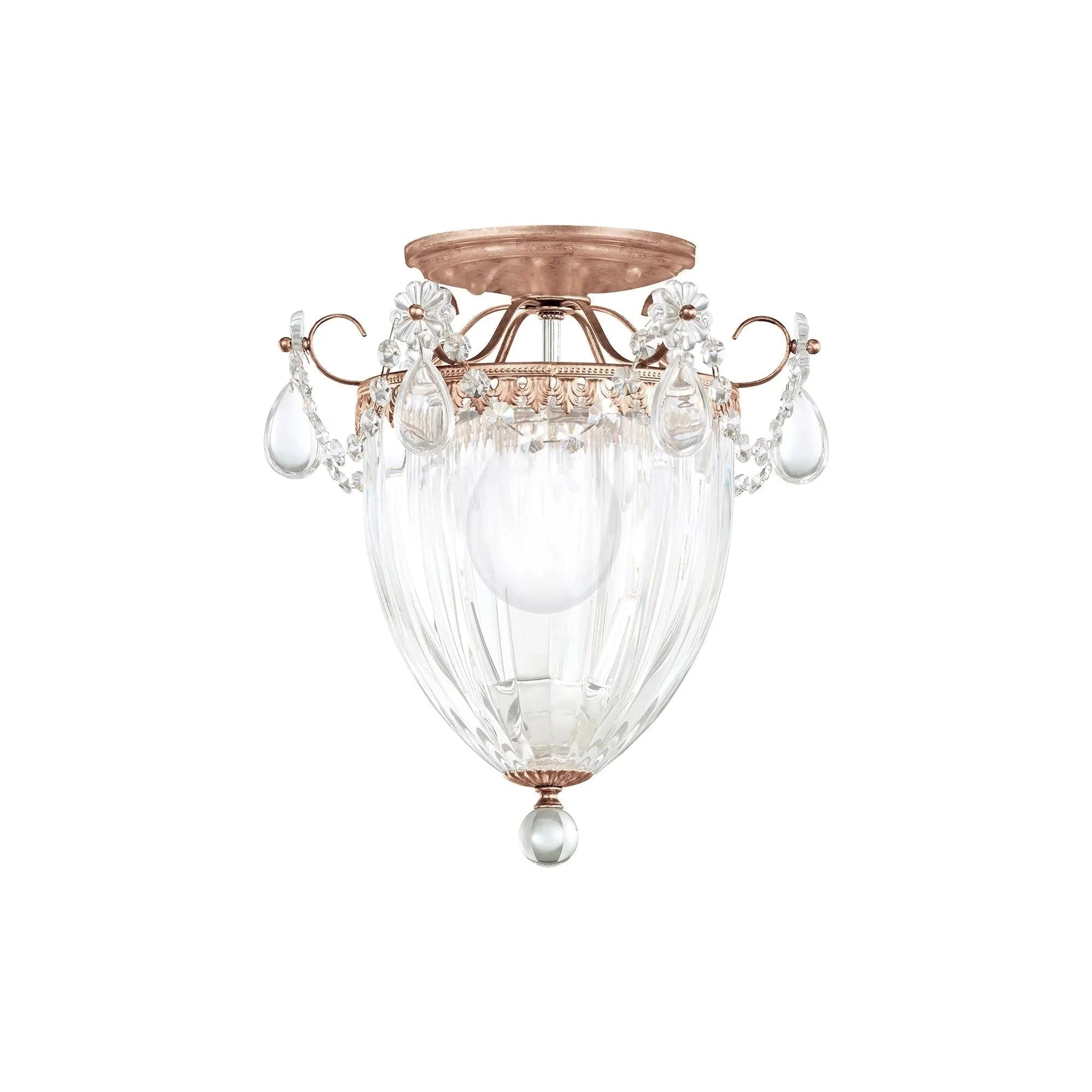 Bagatelle 3 - Light Close - to - Ceiling - Heirloom BronzeBlushlighting