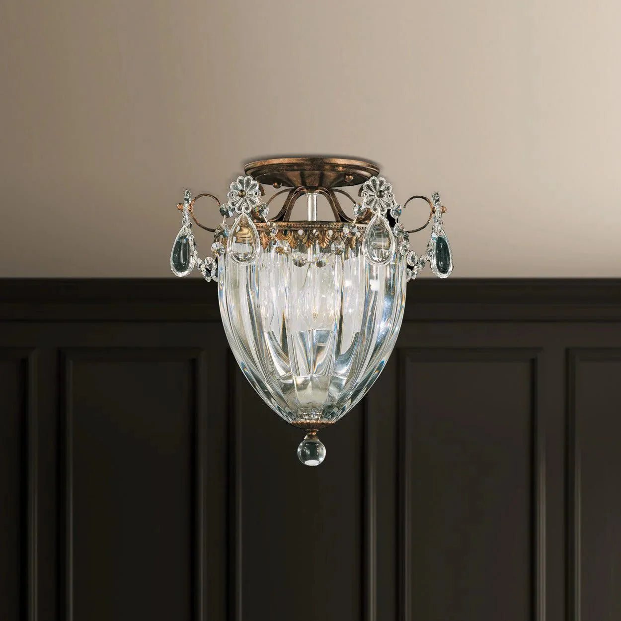 Bagatelle 3 - Light Close - to - Ceiling - Etruscan GoldBlushlighting