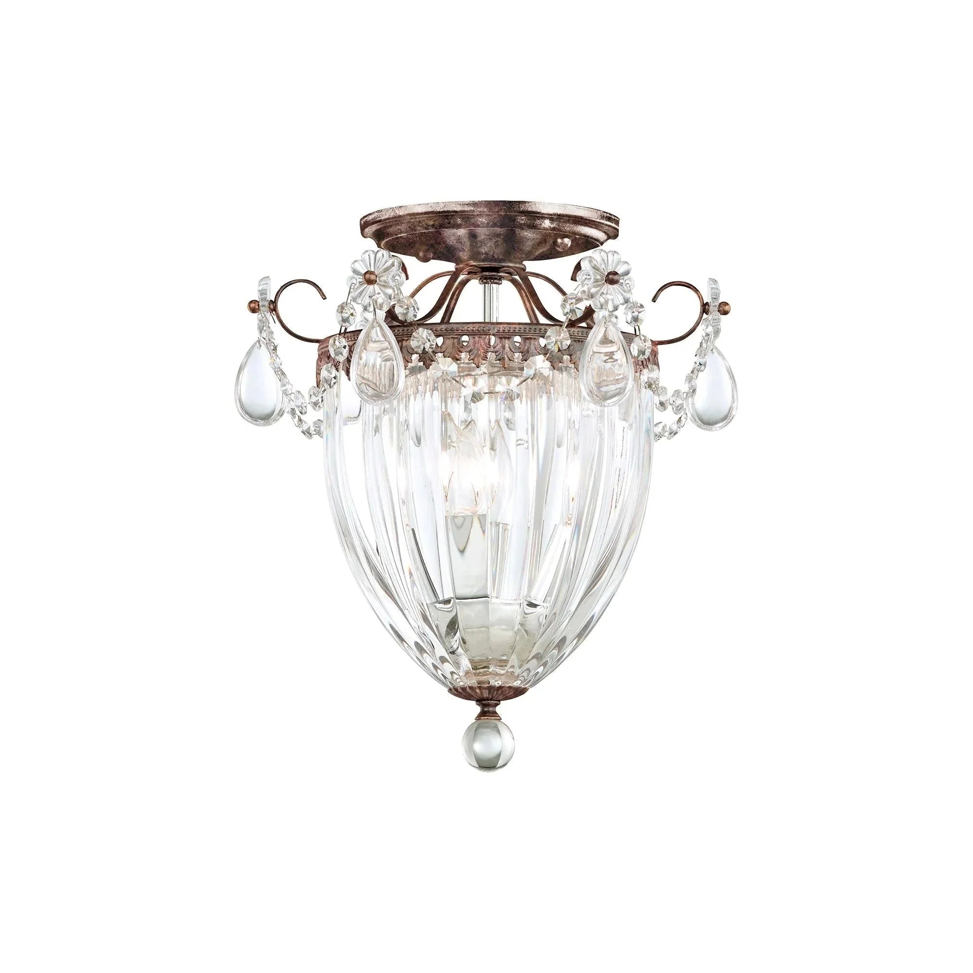 Bagatelle 3 - Light Close - to - Ceiling - Heirloom BronzeBlushlighting